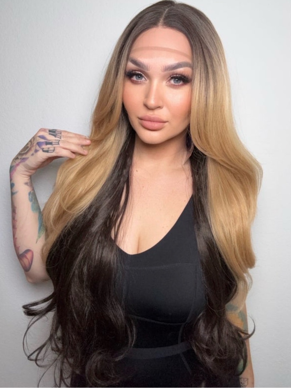 REBEL GYPSY GRAFFITI HEART Wig NWT